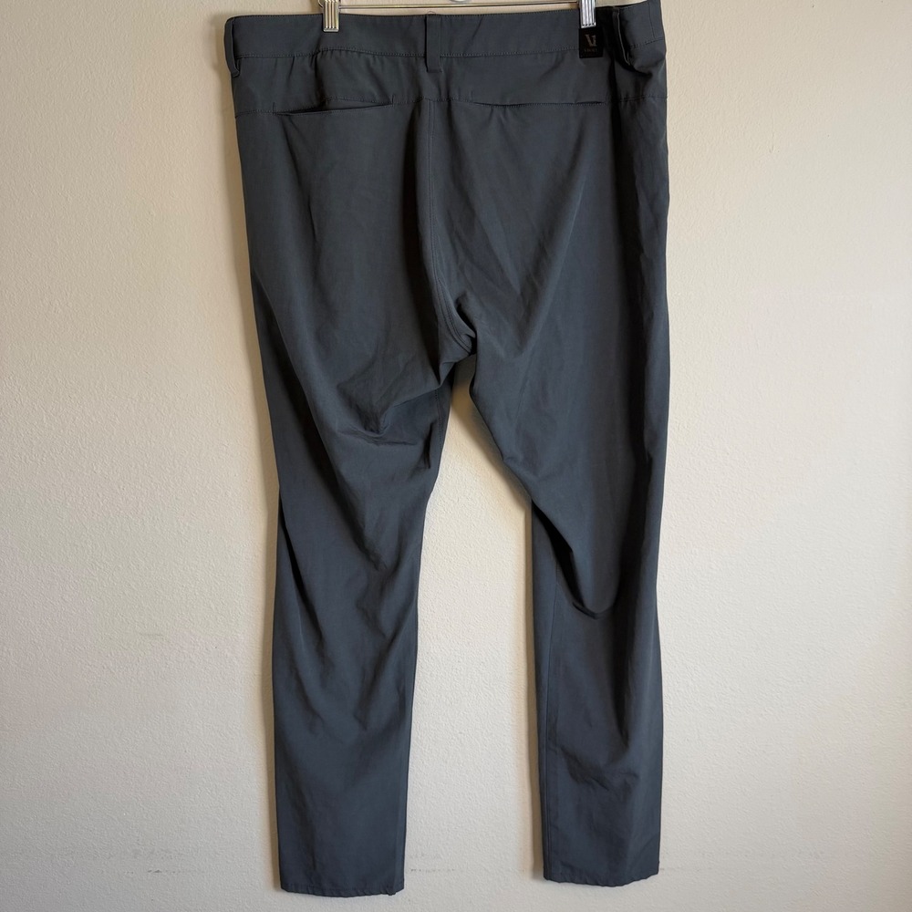 Vuori Mens 38 Gray Stretch Performance Travel Golf Pants Business Casual - Picture 3 of 9